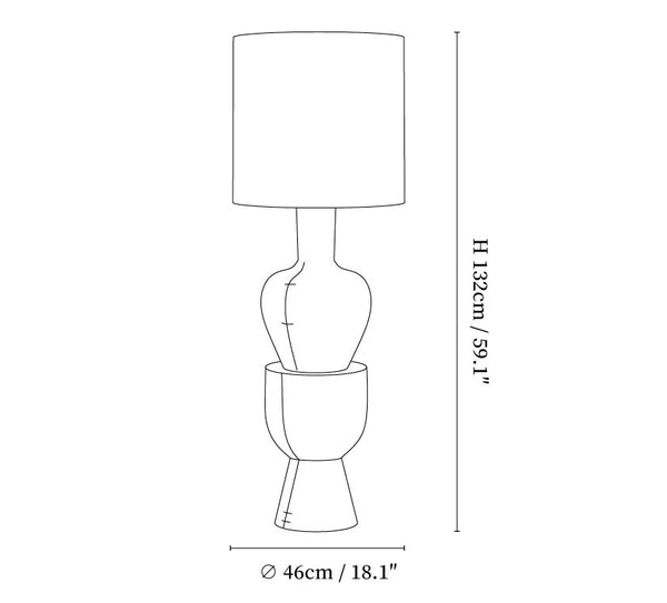 Sylvia Wood Floor Lamp