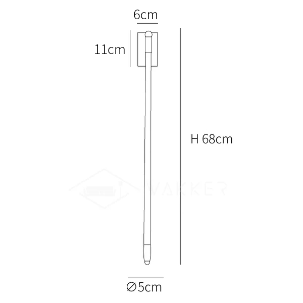 T Tube Wall Light