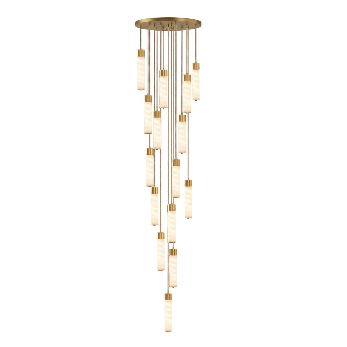 Alabaster Tala Brass Pendant Lamp