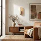Talvera Travertine Capsule Wall Sconce
