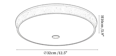 Talverra Stone Ceiling Lamp