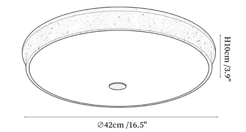 Talverra Stone Ceiling Lamp