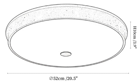 Talverra Stone Ceiling Lamp