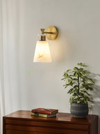 Tapered Alabaster Wall Sconce
