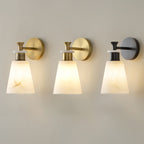 Tapered Alabaster Wall Sconce