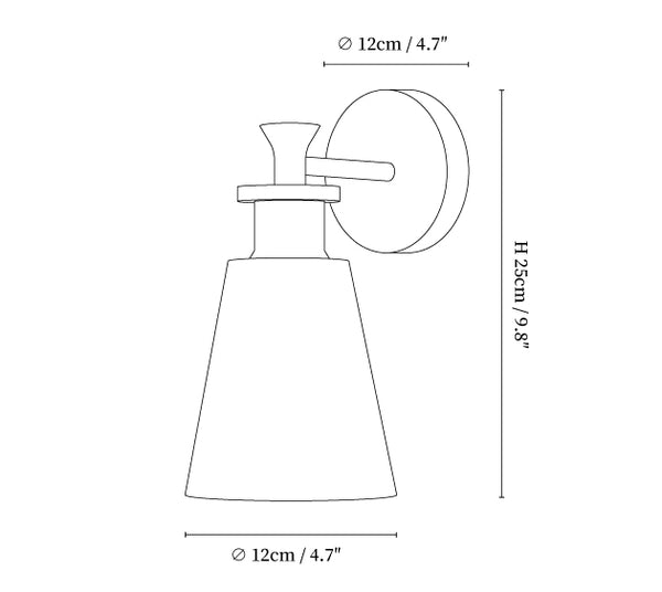 Tapered Alabaster Wall Sconce