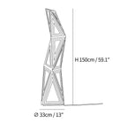Tapered Cube Floor Lamp