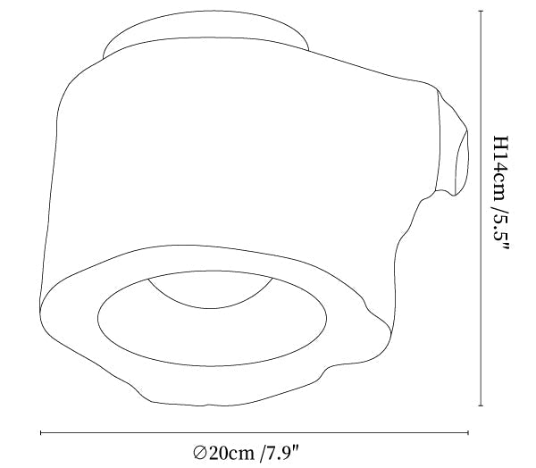 Tarn Hollow Ceiling Lamp