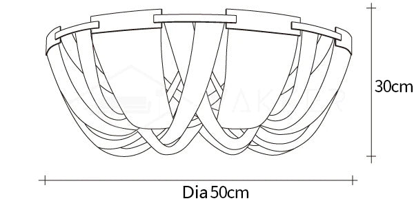 Tassel Aluminum Chain Ceiling Light