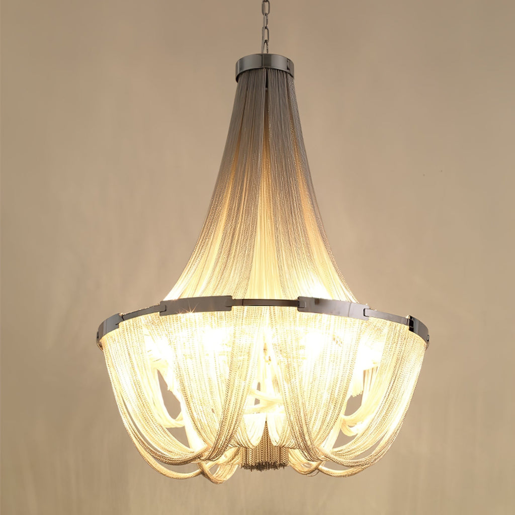 Tassel Aluminum Chain Chandelier