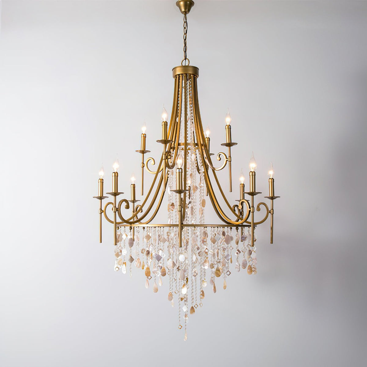 Tatum Lux Shell Crystal Chandelier