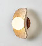 Tavian Halo Travertine Wall Lamp