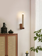 Tavian Travertine Candle Wall Lamp
