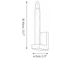Tavian Travertine Candle Wall Lamp