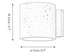 Tavian Travertine Wall Lamp