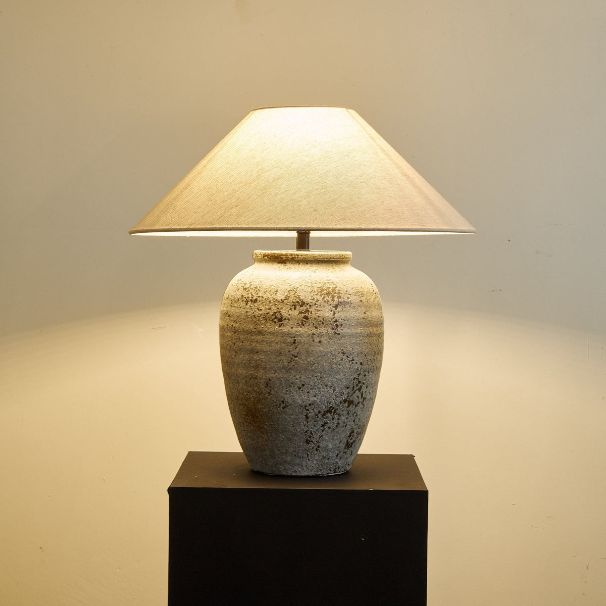 Tavira Aged Stone Table Lamp