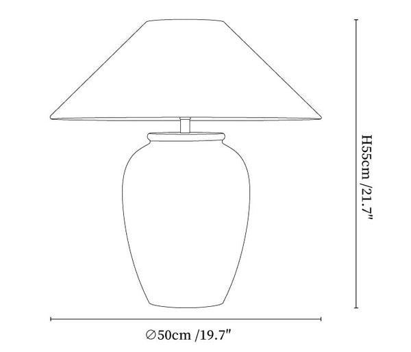 Tavira Aged Stone Table Lamp