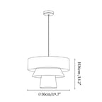 Tavira Tiered Hemp Rope Pendant Light