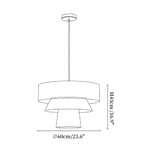 Tavira Tiered Hemp Rope Pendant Light