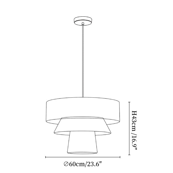 Tavira Tiered Hemp Rope Pendant Light