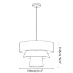Tavira Tiered Hemp Rope Pendant Light