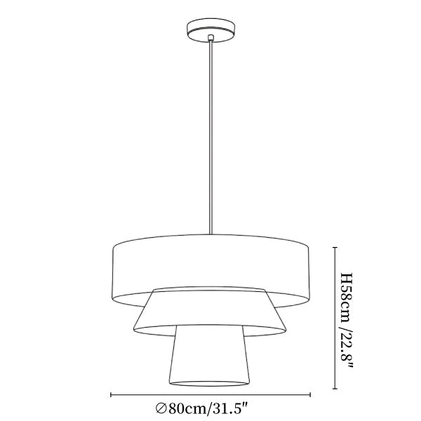 Tavira Tiered Hemp Rope Pendant Light