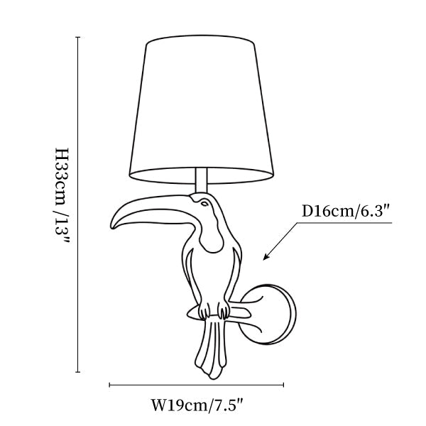 Tavira Toucan Wall Sconce