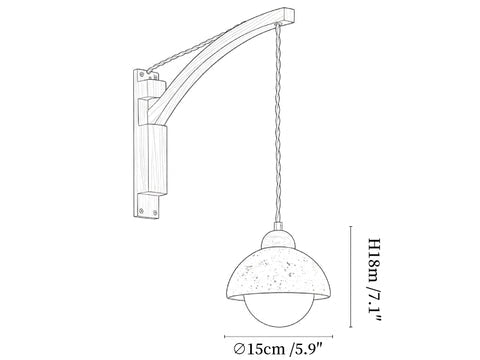 Tavon Cantilever Wall Light