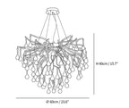 Teardrop Crystal Chandelier