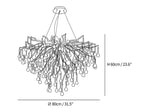 Teardrop Crystal Chandelier