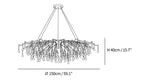 Teardrop Crystal Chandelier
