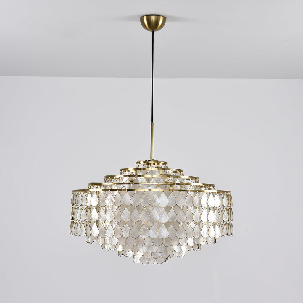 Teardrops Shell Chandelier