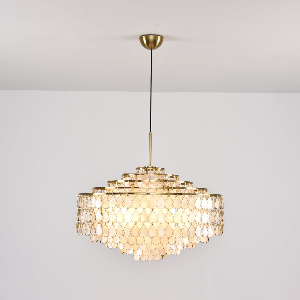 Teardrops Shell Chandelier