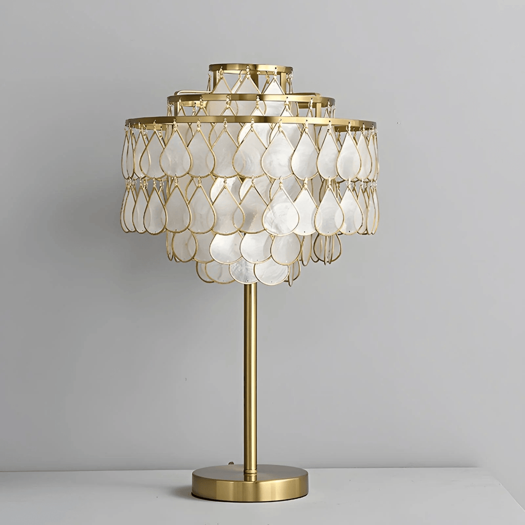 Teardrops Shell Table Lamp