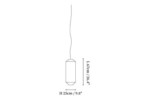 Tekio Imitation Silk Pendant Lamp