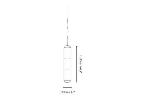 Tekio Imitation Silk Pendant Lamp