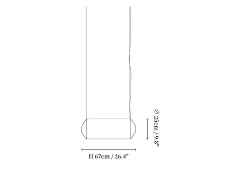 Tekio Imitation Silk Pendant Lamp