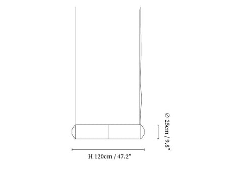 Tekio Imitation Silk Pendant Lamp