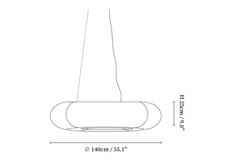 Tekio Imitation Silk Pendant Lamp