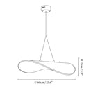 Tense Silk Pendant Light