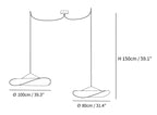 Tense Silk Pendant Light
