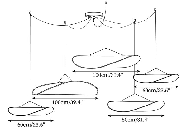 Tense Tyvek Pendant Lamp