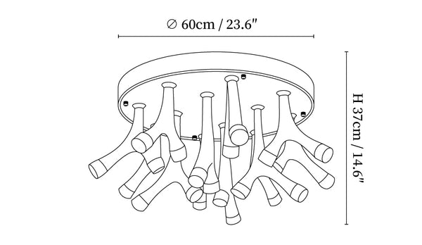 Tentacle Ceiling Lamp