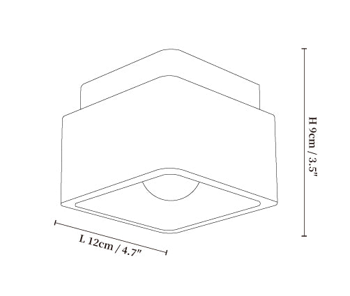 Terra Block Ceiling Light