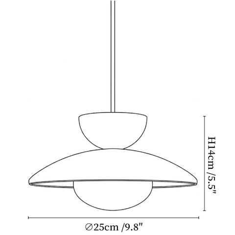 Terra Cotta Pendant Lamp