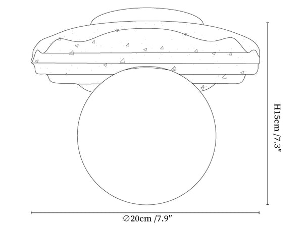 Terra Globe Ceiling Light