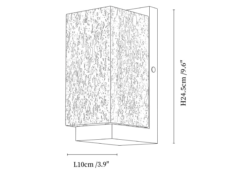 Terra Glow Corner Wall Light