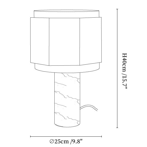 Terra Hexa Table Lamp