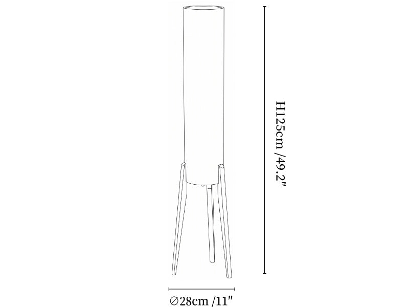 Terra Ink Column Floor Lamp