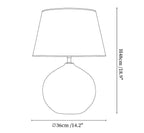 Terra Noir Textured Table Lamp